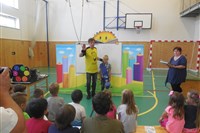 Návštěva ilustrátora A. Dudka a pasování na čtenáře